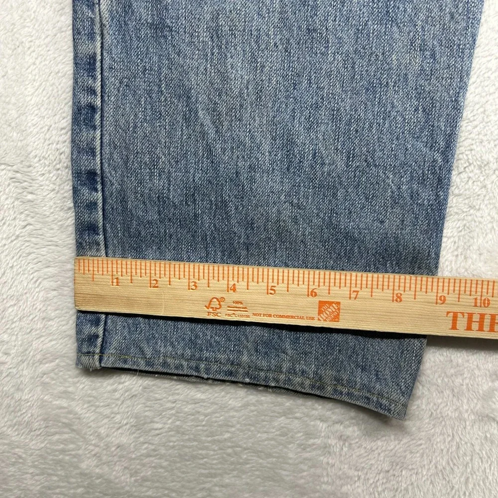 Levi's 505 Regular Fit Jeans Men's Blue Denim Pockets Straight Zip Fly - 34X28.5